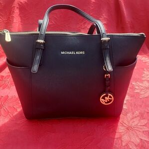 Michael Kors Navy Blue Tote Bag
